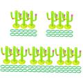 Totority 15 Sets Cactus Ring Inflatable Rings for Ring Toss Kids Ring Toss Game Floating Cactus Pool Summer Beach Toys for Kids Beach Game Mexican Party Supplies Decorations Pvc Child