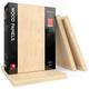 ARTEZA Wooden Canvas Board, 9x12 Inch, Pack of 5, Birch Wood, Cradled Artist Panels for Painting, Encaustic Art, Wood Burning, Pouring, Use with Oils, Acrylics, White