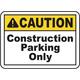 INDIGOS UG - Aluminum composite panel - Safety - Warning - Caution Contractor Personnel Only Sign 609mmx494mm - Decal for Office - Company - School - Hotel