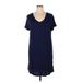 Gap Casual Dress - Shift: Blue Solid Dresses - Women's Size X-Large