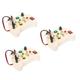 HEMOTON 3pcs Handle Busy Board Light Toys Toys Button Busy Board Toys Button Light Switch Toys Preschool Learning Games Busy Board Light Switch Teaching Aids Wooden Toddler