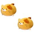 FAVOMOTO 2pcs Pillow Stainless Steel Earring Blanks Furry Cat Toy Animal Toys Kitten Plush Toy Plush Figures Baby Plush Toy Kitten Stuffed Animals For Kids Soft Cloth Doll Filling Child