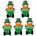 Ciieeo 5pcs decorations gift box baby St. Patrick's Day Gift statue dining table Trick Plush Doll Decor St. Patrick's Day Style Doll office decor plush doll props doll household