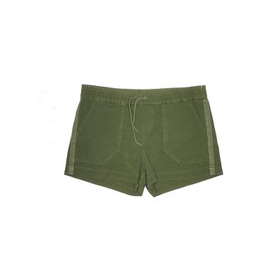 Anine Bing Shorts: Green Solid Bottoms - Women's Size Small - Dark Wash