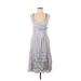 Maria Bianca Nero Cocktail Dress - Midi: Gray Dresses - Women's Size Medium