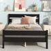 Ebern Designs Payette Platform Bed Wood in Black | 35.4 H x 57 W x 79.5 D in | Wayfair 40BA1773365D4F28A714977F5FE9C9AE