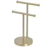 Freestanding Tower Bar With Double T-Shape Towel Bar Rack Stand For Bathroom Kitchen Countertop