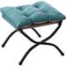 Folding Footrest Stool,Padded Sofa Foot Stool for Lazy Chair,Blue - Blue