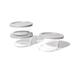 Dura Living Glass Food Containers 6 Piece (2 Cup / 15.89 Oz) Round Glass Food Storage Set