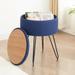 Vanity Stool,Make Up Stool with Large Storage,Blue - Blue