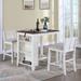 Small Space Counter Height Dining Table with Cabinet, Drawer, and 2 Chairs