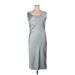 Norma Kamali Casual Dress - Midi: Gray Solid Dresses - New - Women's Size X-Large