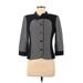 St. John Jacket: Short Gray Color Block Jackets & Outerwear - Women's Size 8
