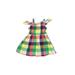 Janie and Jack Dress - A-Line: Green Checkered/Gingham Skirts & Dresses - Size 18-24 Month