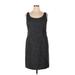 Jessica Howard Casual Dress - Sheath Scoop Neck Sleeveless: Gray Dresses - Women's Size 16