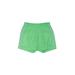 Reebok Athletic Shorts: Green Print Activewear - Women's Size Large