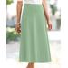 Blair Everyday Knit Long Skirt - Green - 3X - Womens