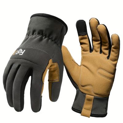 1 Pair High Performance Multi-purpose Light Duty Work Gloves For Men&women Breathable & High Dexterity Touch Screen For Multipurpose, Excellent Grip Olive Green