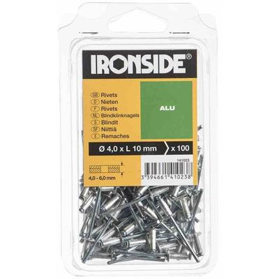 Ironside - Blindnieten 4,0 x 10 mm Aluminium, Verpackungsinhalt: 100 Stück Image