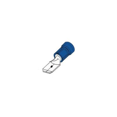 Flachstecker 6,4 mm blau Image