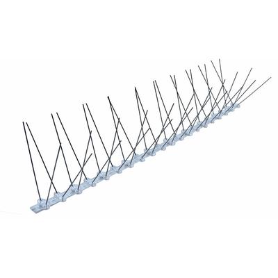 Spetebo - Edelstahl Vogelabwehr 2-reihig - 5 Meter - Metall Vogelspikes Tauben Abwehr für Balkon