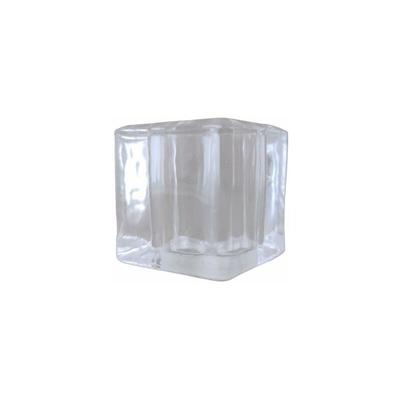 Ltde - Transparenter quadratischer Glaslampenschirm minicube 4,5x4,5cm mit 2cm Öffnung Image