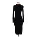 Ann Taylor Casual Dress - Sweater Dress: Black Dresses - Women's Size X-Small