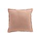 Coussin coton rose clair 50x50