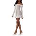 Lace Ruffle Off The Shoulder Long Sleeve Minidress