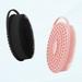 Soft Silicone Body Scrub 2pcs Silicone Body Shower Silicone Loofah 2 in 1 Bath and Shampoo Brush Body Scrub Shower Cleaning Exfoliating Use for Sensitive Skin Foams Well (Black and Pink)