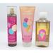 Bath & Body Works Fruity Sherbet Scoop -3 pcs- Bundle Fragrance Mist 8 oz + Body Cream 8 oz + Shower Gel 10 oz