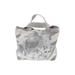 Banana Republic Tote Bag: Metallic Gray Print Bags