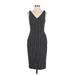 Lauren by Ralph Lauren Casual Dress - Sheath V-Neck Sleeveless: Black Dresses - Women's Size 4