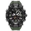 Montres militaires SMAEL pour hommes Marque SMAEL 1921 Zone de temps double Étanche 50M Montres de sport