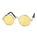 Seniver Dog Cat Sunglasses Pet Hippie Funny Pet Sunglasses Role Play Party Costumes Photo Props for Dog Cat Yellow Pet Supplies