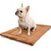 Self Warming Pet Mat Extra Warm Thermal Dog Crate Pad for Indoor Outdoor Pets Washable Anti-Slip Kennel Mat for Medium Small Dogs and Cats Brown M