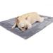 Cat Bed Small Dog Bed Self Warming Cat Beds Self Heating Cat Dog Mat Extra Warm Thermal Pet Pad for Indoor Outdoor Pets Calming Dog Crate Bed Pet Cushion Gray S
