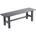 YZboomLife Aluminum Outdoor Patio Bench Black 59.1 x 14.2X 15.7 inches Light Weight High(11.7lbs) Load-Bearing(330.7lbs) Outdoor Bench for Park Garden Patio and Lounge