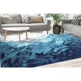 Entry Rug Thick Rug Pattern Rug Gift Rug Blue Tones Rug Blue Rug Landscape Rugs Home Decor Rug Stair Rug Printed Rug Home Decor 2 x3 - 60x90 cm