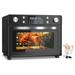LeCeleBee Convection Toaster Oven Combo 32Qt Large Oven Countertop 12-In-1 Stainless Steel with Toast Bake and Broil 6 Slice Toast 12 Pizza 1700 Watts