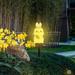 Simplmasygenix Decorative Lighting Solar Rabbit Lights For Outdoor Insertion Garden And Courtyard Decoration N Lights