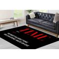 Time Definition Rugs Time Rugs Black and Red Rugs Motivation Rug Personalized Rug Printed Rug Hallway Rug Gift Rug Salon Rug 2.6 x4 - 80x120 cm