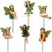 6Pcs Fairy Garden Accessories Outdoor Indoor Miniature Fairies Figurines for Pot Plants and Mini Garden Lawn Decorations