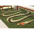 Green Rugs Soft Rug Office Decor Rug Snake Pattern Rug Hallway Rugs Animal Rug Luxury Rug Animal Rug Step Rug Accent Rug Home Decor 5.2 x7.5 - 160x230 cm