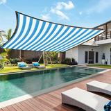 Clearance!XEOVHV Sun Shade Sails Canopy Sand Curved Square Outdoor Shade Canopy 78.7 X157.4 Breathable 95% UV Block Canopy for Outdoor Patio Garden Backyard