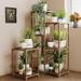 Plant Stand Indoor Corner Plant Shelf Wood Plant Holder for Multiple Plants Tall Flower Stands Combo Plant Table Rack Garden Patio Lawn Window