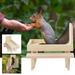 Deagia Pet Feeding Station Clearance Feeding Station for Squirrels Feeding Solid Wood Feeder Squirrels Feeding Station Made of Wood Squirrels Feeder Bird Feeders for Outdoors