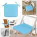 Pengzhipp Seat Cushions Square Strap Garden Chair Pads Seat For Outdoor Bistros Stool Patio Dining Room Non-Slip Backing Home Textiles Blue