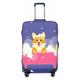 Balery Dog Washes In A Pink Bath Luggage Cover Protector Scratch And Dirt Resistant Fits 18-32 Inch Luggage - Large