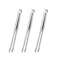 3 Pieces BBQ Tongs Stainless Steel Grill Tongs Kitchen Food Tongs Tweezers Cooking Clamp Tool for Steak Buffet Meatstyle:style3;